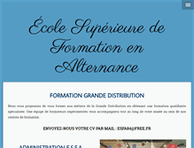 Tablet Screenshot of esfa-employeur.com